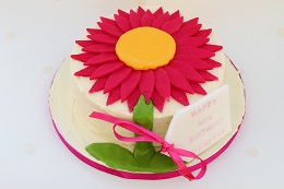 gerbera birthday cake